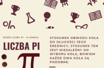  Praca plastyczna Wiktorii Kwasniewskiej dotycząca liczby PI
