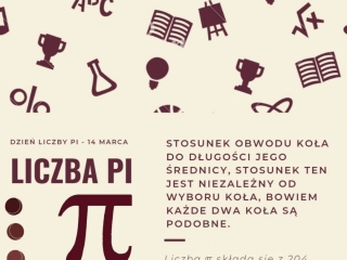  Praca plastyczna Wiktorii Kwasniewskiej dotycząca liczby PI