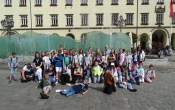 grupowe przy fontannie